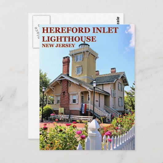 Hereford Inlet Lighthouse, New Jersey Postcard Postkarte (Vorne/Hinten)