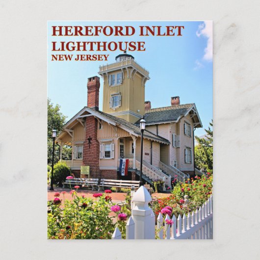 Hereford Inlet Lighthouse, New Jersey Postcard Postkarte (Vorderseite)