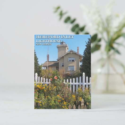 Hereford Inlet Lighthouse, New Jersey Postcard Postkarte (Stehend Vorderseite)