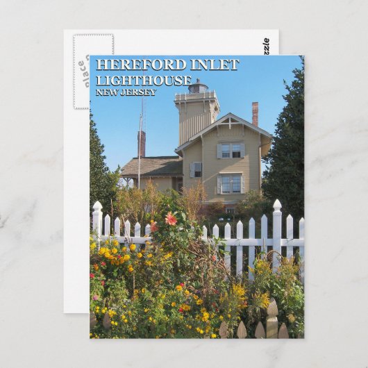 Hereford Inlet Lighthouse, New Jersey Postcard Postkarte (Vorne/Hinten)