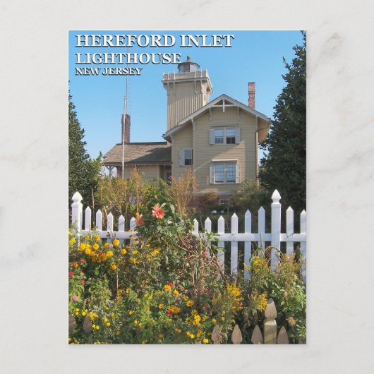 Hereford Inlet Lighthouse, New Jersey Postcard Postkarte (Vorderseite)
