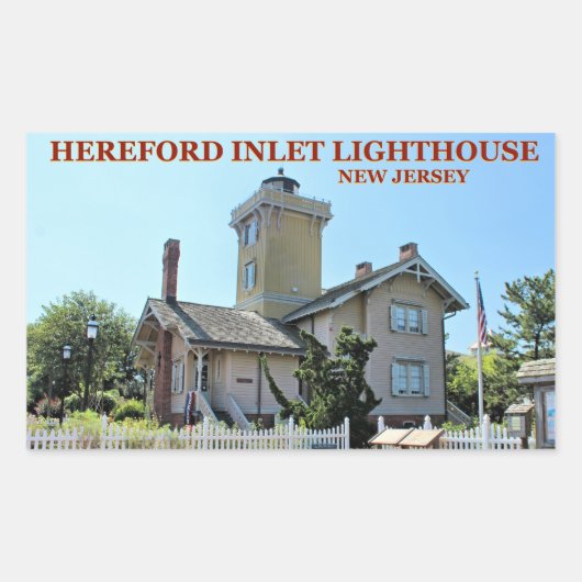 Hereford Inlet Lighthouse, New Jersey Stickers (Vorderseite)