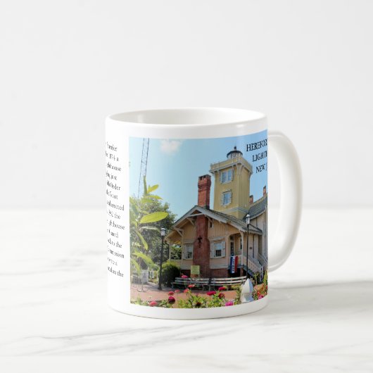 Hereford Inlet Lighthouse, New Jersey Tasse (VorderseiteRechts)