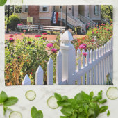 Hereford Inlet Lighthouse, New Jersey Teetuch Geschirrtuch (Gefaltet)