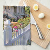 Hereford Inlet Lighthouse, New Jersey Teetuch Geschirrtuch (Viertel Falte)