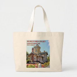 Hereford Inlet Lighthouse, New Jersey Tote Bag Jumbo Stoffbeutel