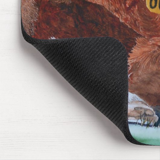 Hereford Kalb Mousepad (Ecke)