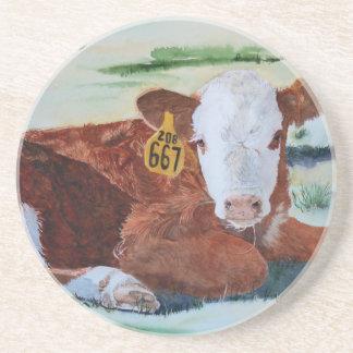Hereford Kalb Sandstein Untersetzer
