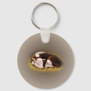 Hereford Kalb-Schlüsselanhänger Schlüsselanhänger