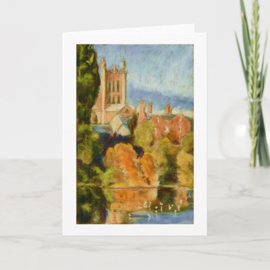 Hereford Kathedralen-Raum-Gruß-Karte Karte (Vorderseite)