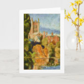 Hereford Kathedralen-Raum-Gruß-Karte Karte (Gelbe Blume)