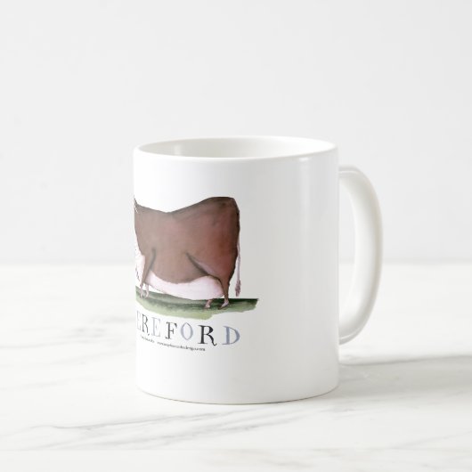 hereford Kuh, tony fernandes Kaffeetasse (VorderseiteRechts)