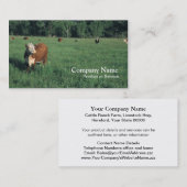 Hereford Vieh-Visitenkarte Visitenkarte (Vorne/Hinten)