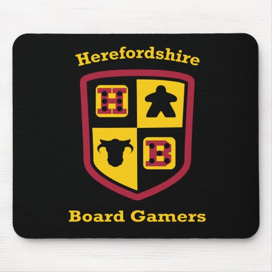 Herefordshire Brettgamers-Mäusematte Mousepad (Vorne)