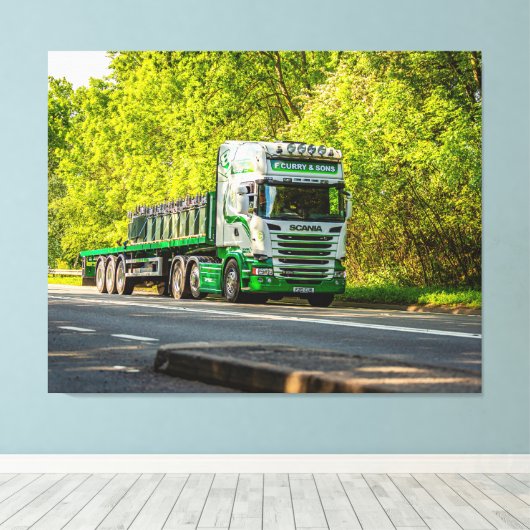 Herefordshire durchrollen leinwanddruck (Insitu (Holzboden))