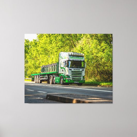 Herefordshire durchrollen leinwanddruck (Vorderseite)