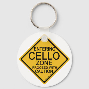 Hereinkommende Cello-Zone Schlüsselanhänger