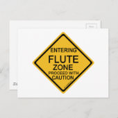 Hereinkommende Flöten-Zone Postkarte (Vorne/Hinten)