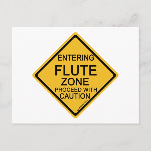 Hereinkommende Flöten-Zone Postkarte (Vorderseite)