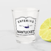 Hereinkommende Nantucket Insel Schnapsglas (Vorderseite)