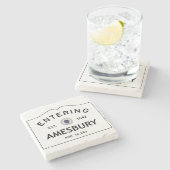 Hereinkommender Amesbury Steinuntersetzer (Seitenansicht)