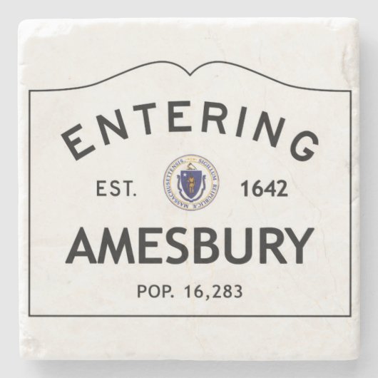 Hereinkommender Amesbury Steinuntersetzer (Vorderseite)