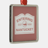 Hereinkommender Nantucket Willkommensschild in Ornament Aus Metall (Rechts)