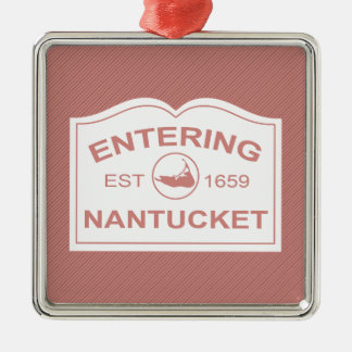 Hereinkommender Nantucket Willkommensschild in Ornament Aus Metall