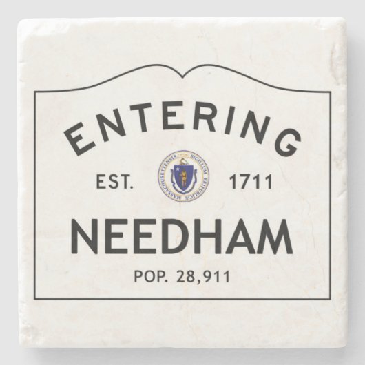 Hereinkommender Needham Steinuntersetzer (Vorderseite)