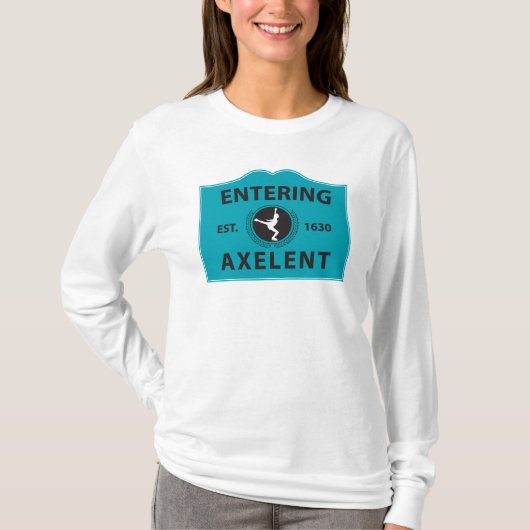 Hereinkommendes Axelent Eis-Skaten T-Shirt (Vorderseite)