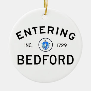 Hereinkommendes Bedford Keramikornament