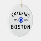 Hereinkommendes Boston Keramik Ornament (Rechts)