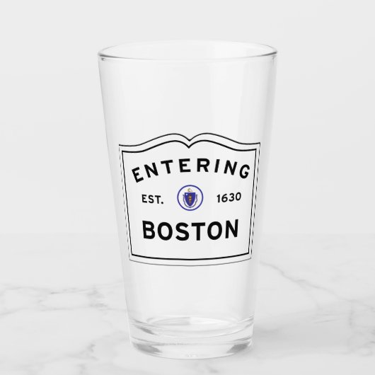Hereinkommendes Boston Massachusetts Glas (Vorderseite)