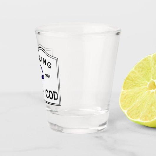 Hereinkommendes Cape Cod MA Schnapsglas (Rechts)