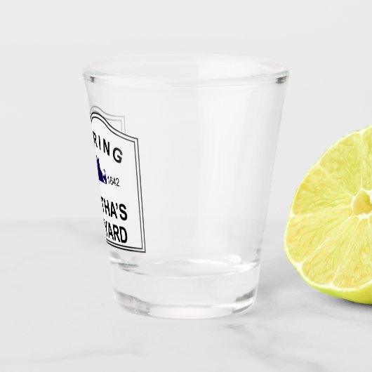 Hereinkommendes Martha's Vineyard Schnapsglas (Rechts)