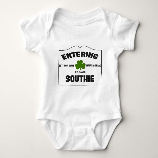 Hereinkommendes Southie Baby Strampler (Vorderseite)