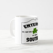 Hereinkommendes Southie Kaffeetasse (Vorderseite Links)