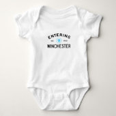 Hereinkommendes Winchester Baby Strampler (Vorderseite)
