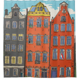 Herengracht Canal Amsterdam Niederlande Duschvorhang