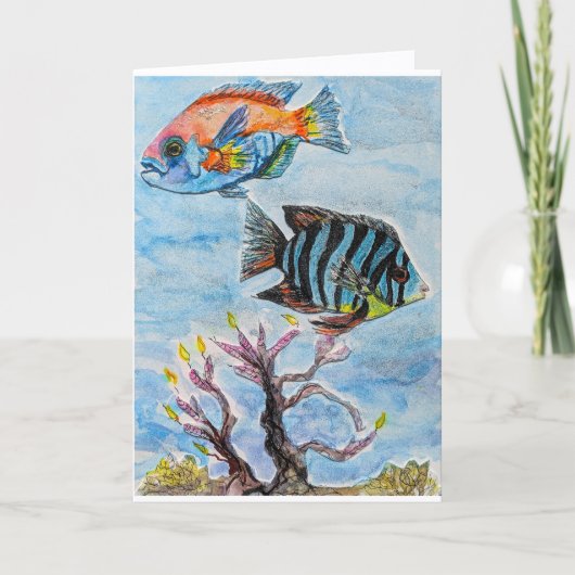 Here's Fishing You a Happy Birthday! Karte (Vorderseite)