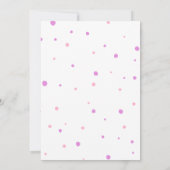 Here's The Scoop Ice Cream Sweet Pink Birthday Einladung (Rückseite)