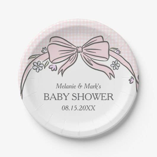 Here's the Scoop Pink Ice Cream Sundae Pappteller (Vorderseite)