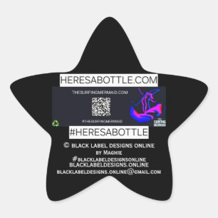 ©️ HERESABOTTLE.COM #HERESABOTTLESWAG Stern-Aufkleber