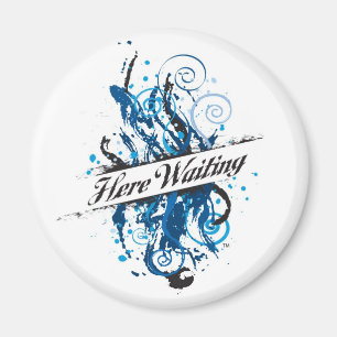 herewaitinglogo magnet