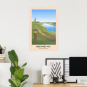Hereward Way Wanderweg Reiseplakat Poster (Heimbüro)