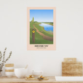 Hereward Way Wanderweg Reiseplakat Poster (Küche)