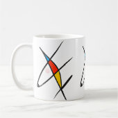 HereZen springende HundeTasse Kaffeetasse (Links)