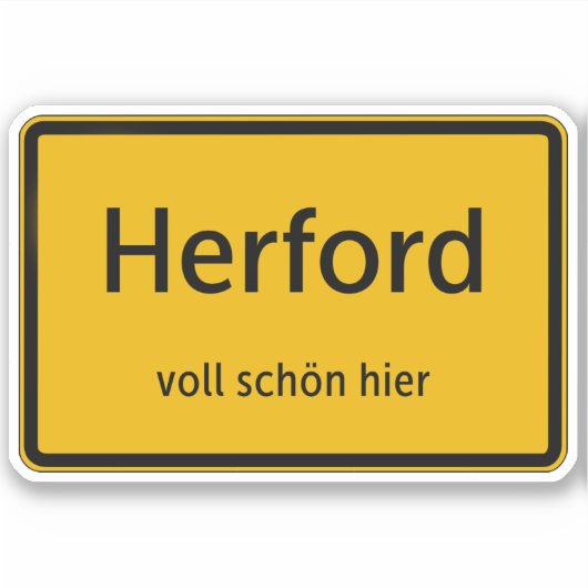 Herford Aufkleber Sticker Autoaufkleber (Vorderseite)