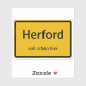 Herford Aufkleber Sticker Autoaufkleber (Blatt)