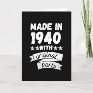 Hergestellt 1940 mit Originalteilen, Karte